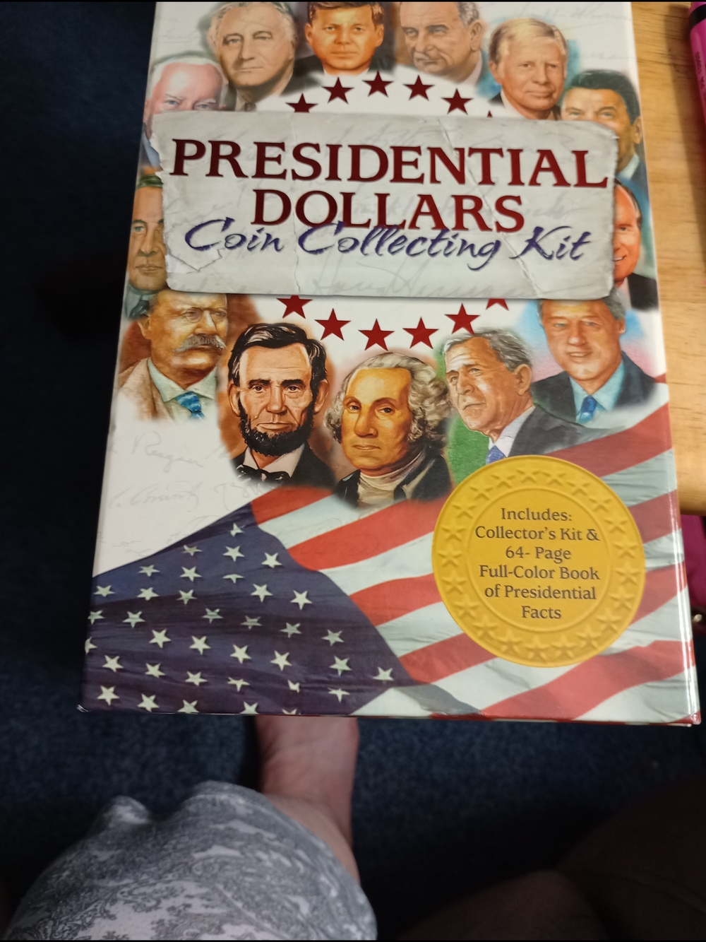 Presidential Dollars Coin Collecting Kit - Red, White & Blue